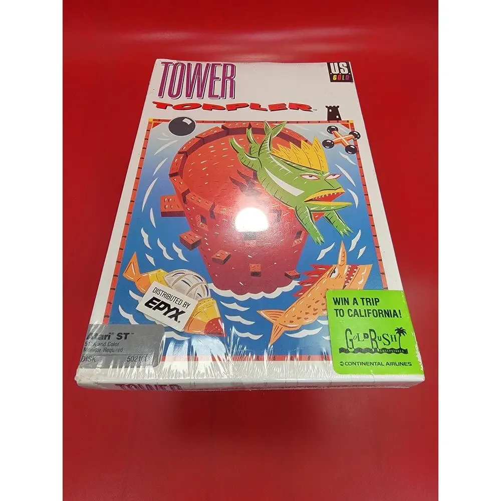 Tower Toppler 1987 for the Atari ST 52010D Mega Computer New Sealed